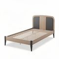 Bed van hout en metaal voor de slaapkamer - 200 x 160 x 50cm